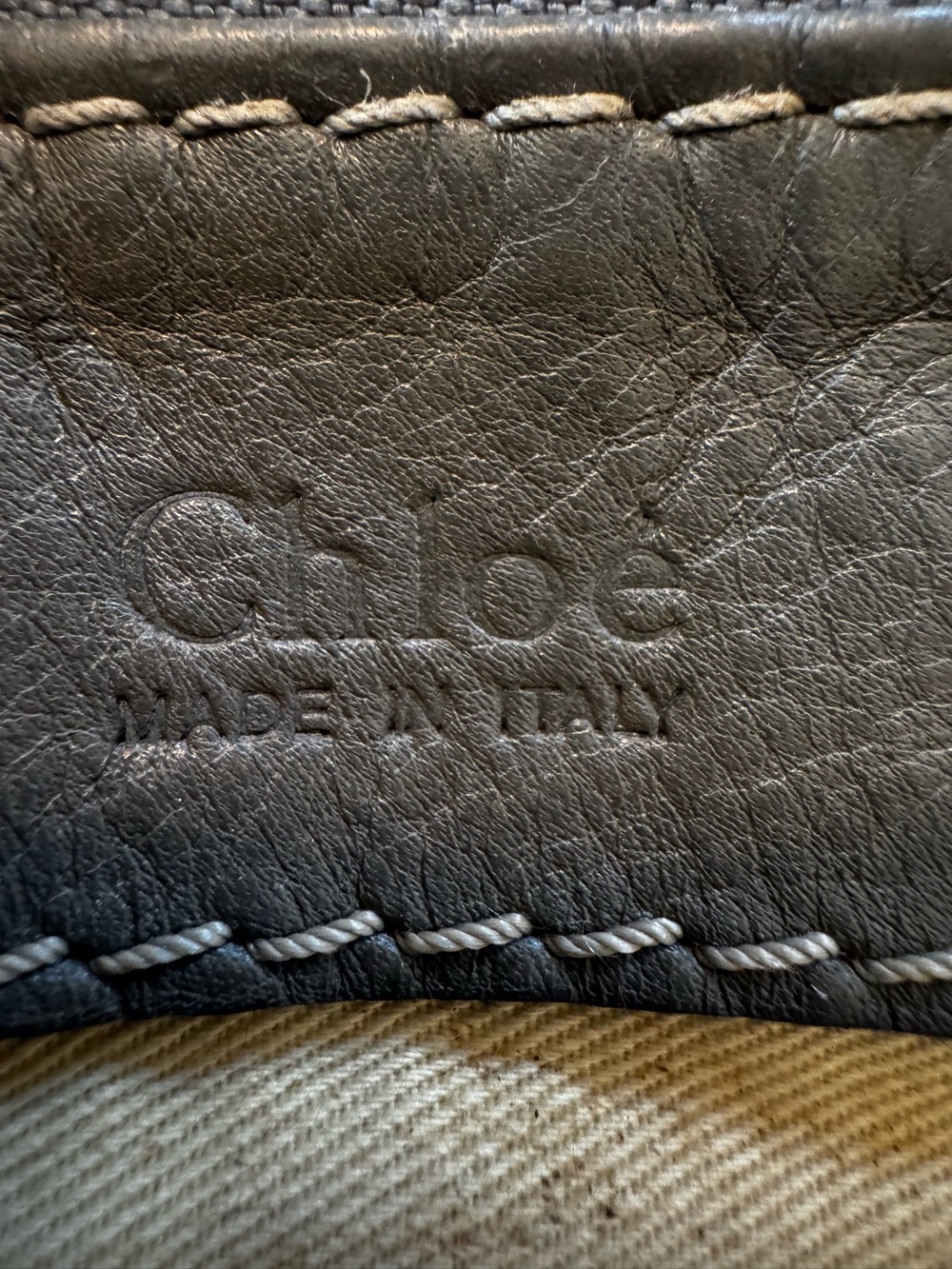 Vintage Y2K Chloé Paddington Gray Leather Hobo Shoulder Bag - Picture 2 of 15